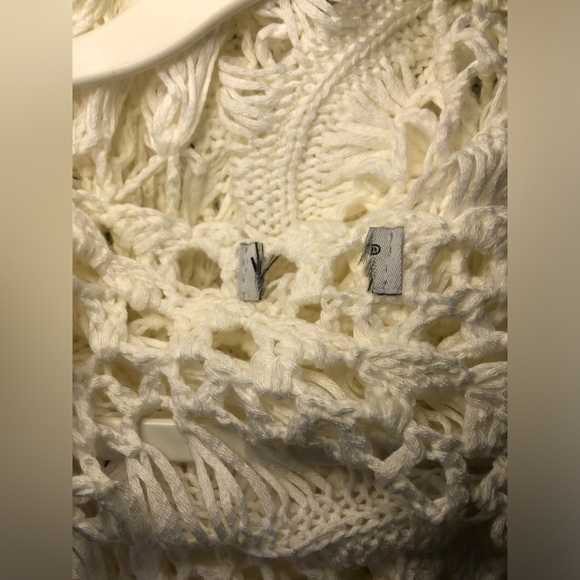 VENUS White Crochet Sleeveless Coverup Dress NWOT M/L - Picture 9 of 16